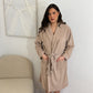 Peignoir de bain marron personnalisé