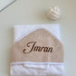 Cape de bain gaz de coton + gant