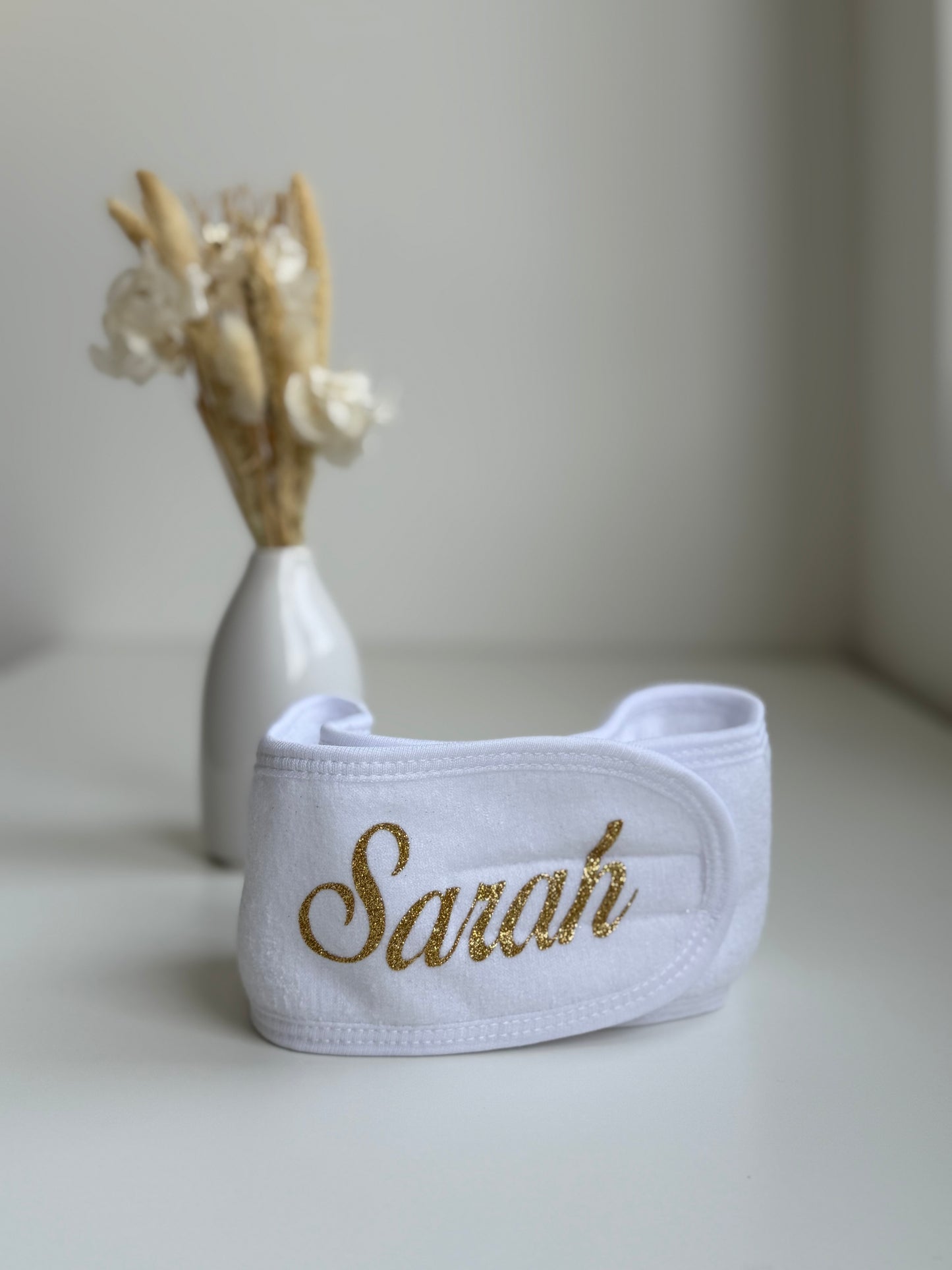 Bandeau maquillage blanc