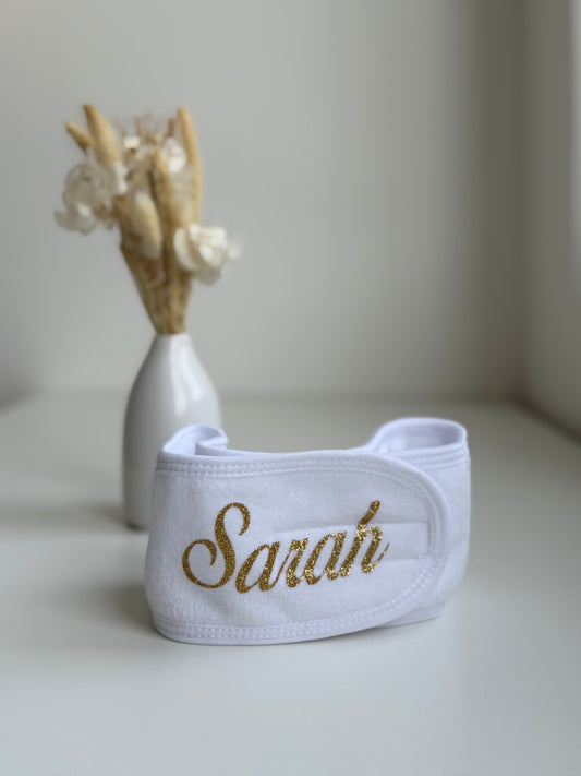 Bandeau maquillage blanc