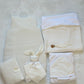 Coffret de naissance en gaz de coton 6 pièces