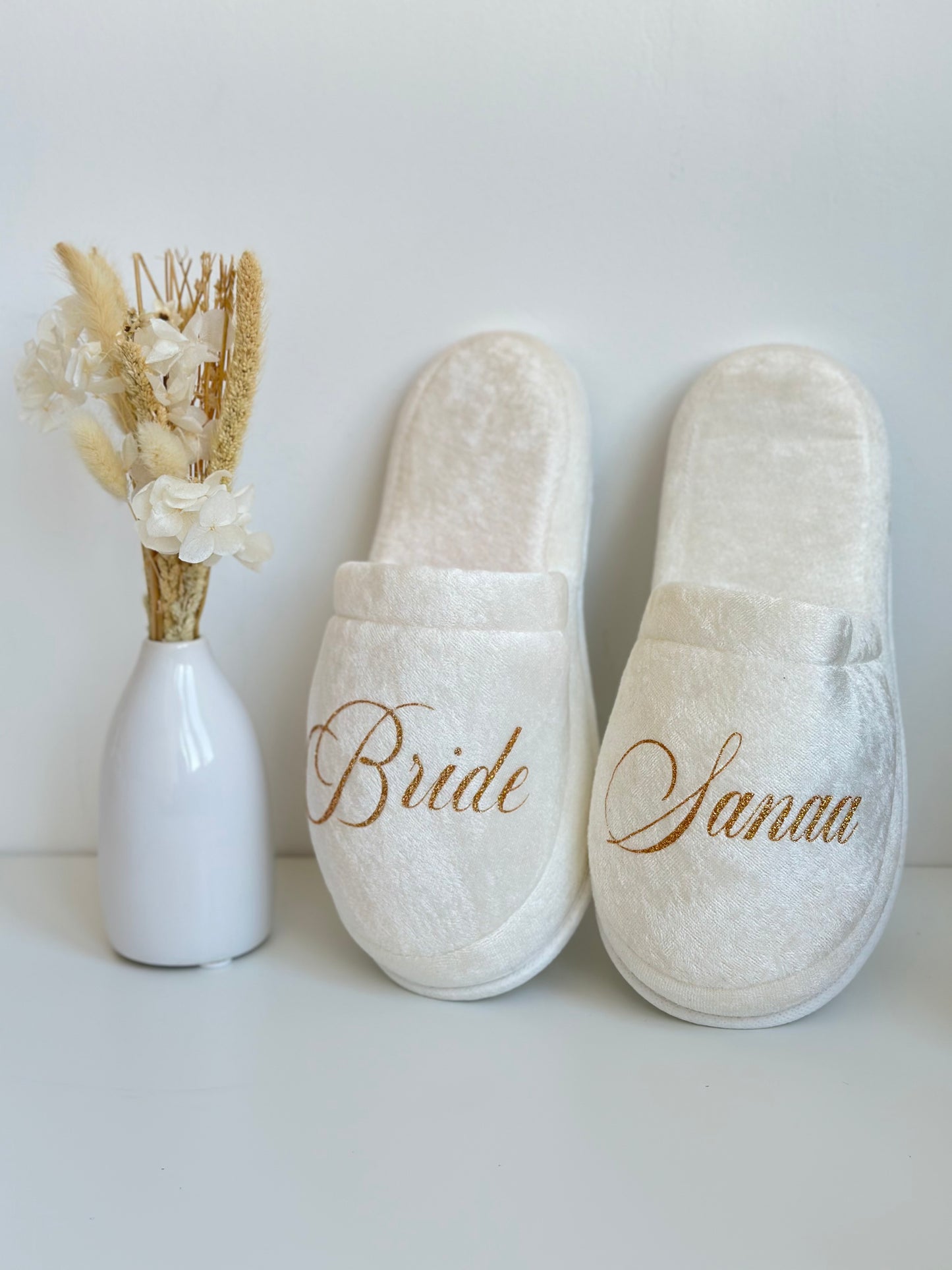 Chaussons satiné