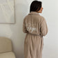 Peignoir de bain marron personnalisé