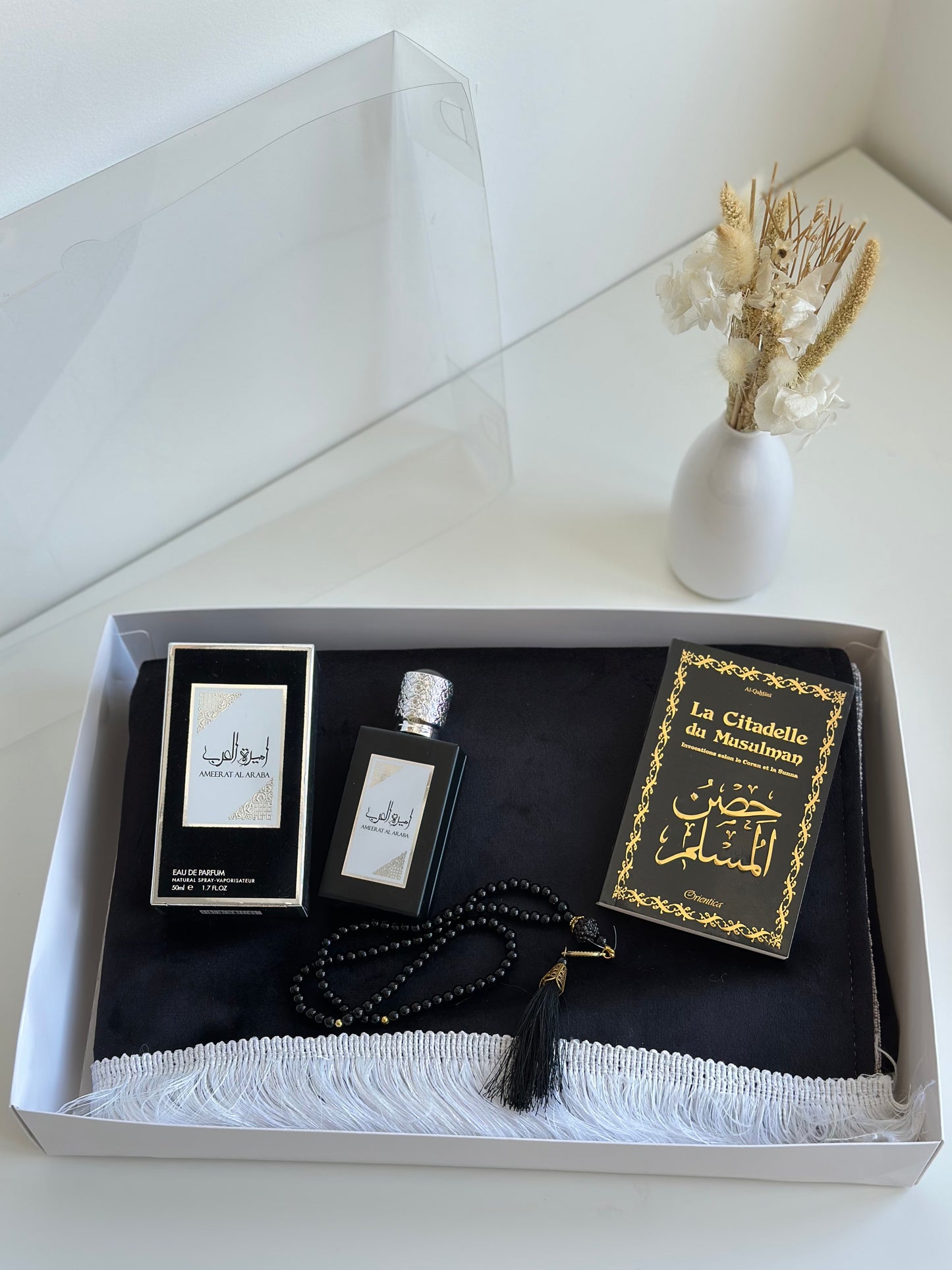 Coffret tapis de prière velours