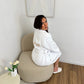 Peignoir de bain blanc personnalisé