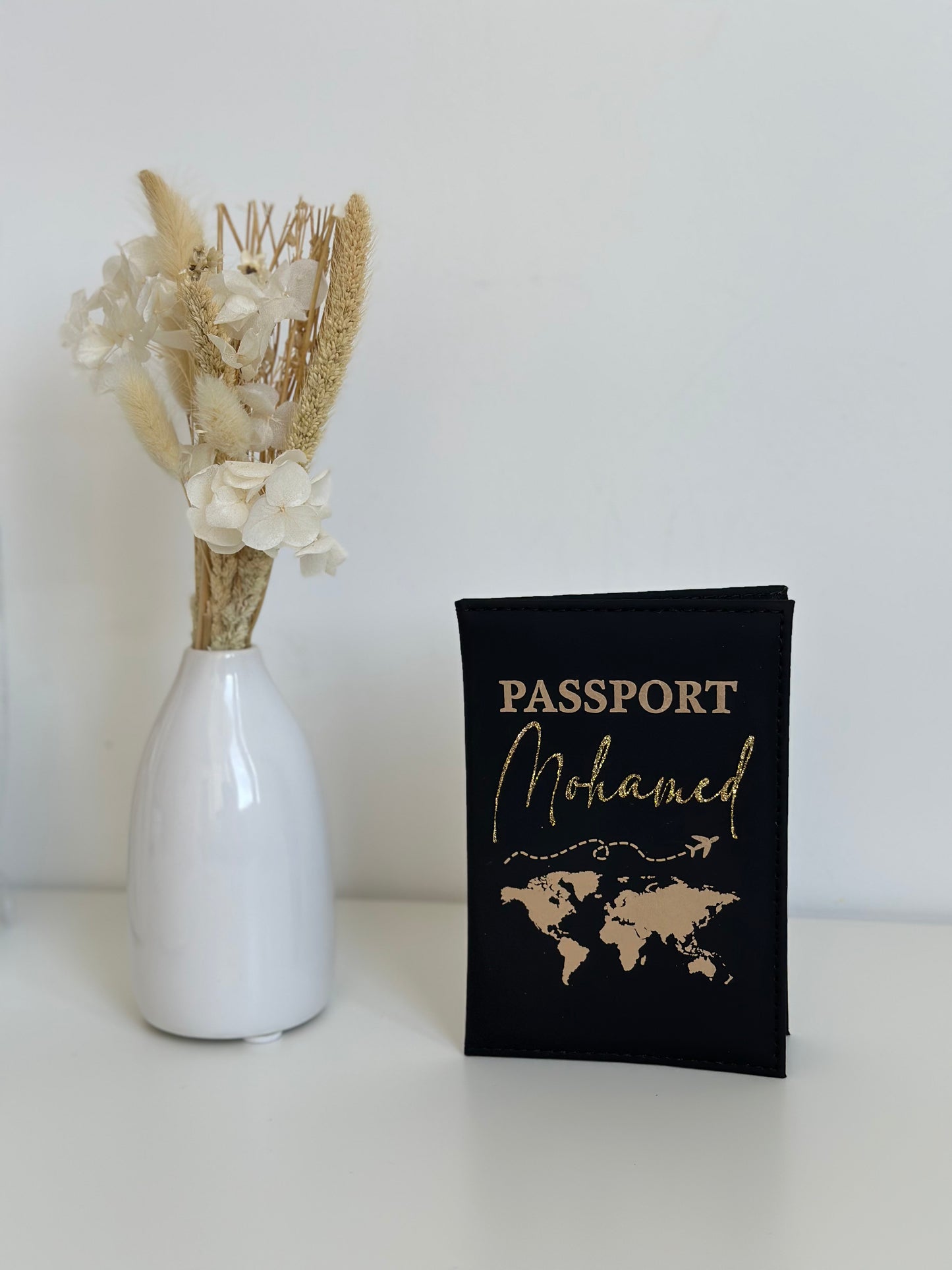 Protège passeport noir