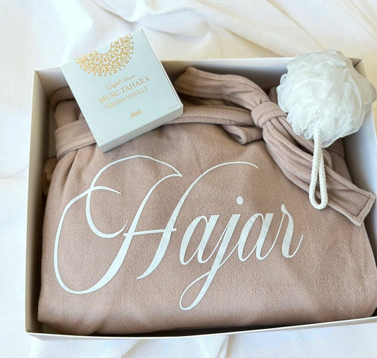 Coffret de bain beige